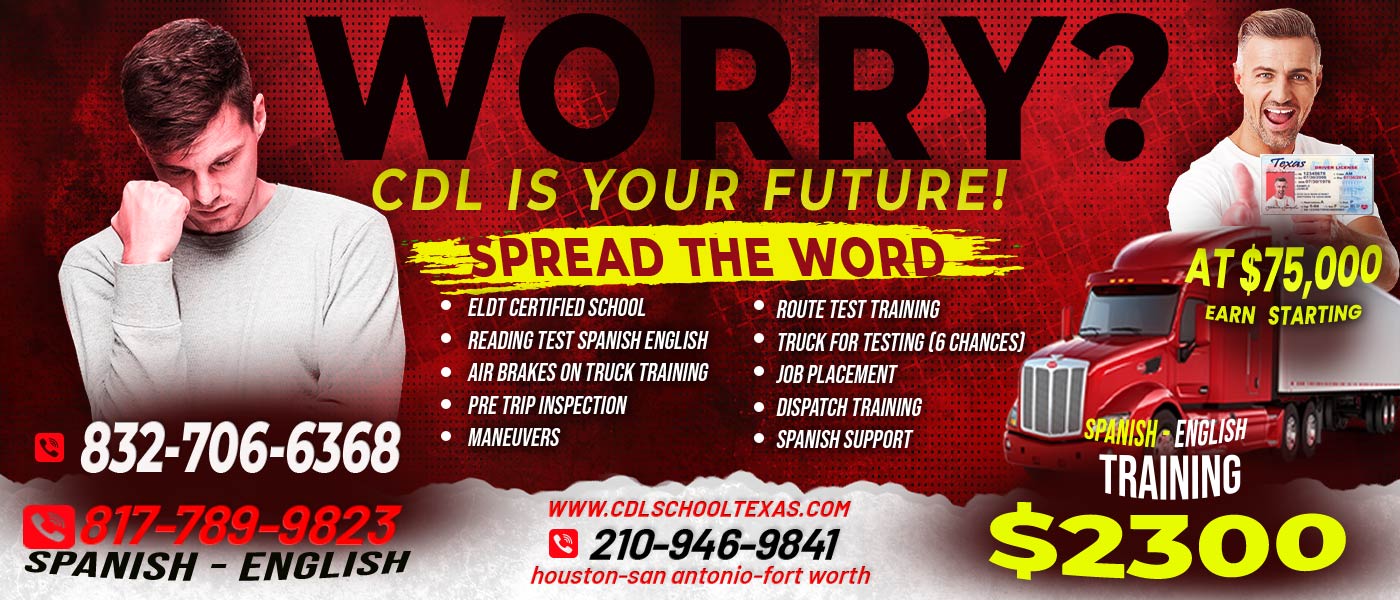 CDL School Texas, image show Texas locations, phones, services, Price