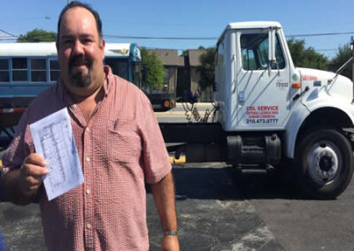 CdlTraining Austin TX imasge is a student after reach the CDL licence in Austin