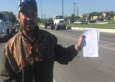Cdl school Austin TX imasge is a student after reach the CDL licence in Austin